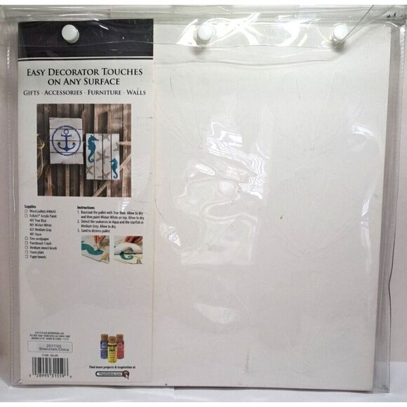 Folk Art Stencils Sea Life Value Pack 26 Pieces 43 Designs - Picture 4 of 5